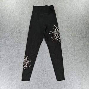 Ultracor Black Starburst Swarovski Crystal Embellished Leggings Small USA Made